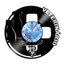 Relógio De Parede Disco Vinil Profissões - Veterinário - VPR-097 - Modernarte