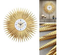 Relógio De Parede Dourado Luxuoso Metal Design Europeu 70cm - Vacheron