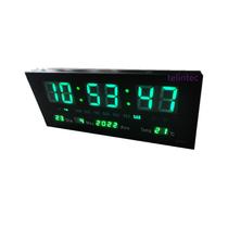 Relógio de parede e mesa led digital temperatura despertador data 3615 - XT