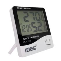 Relogio De Parede E Mesa Termômetro Lcd Digital Temperatura LE-8129 - Lelong