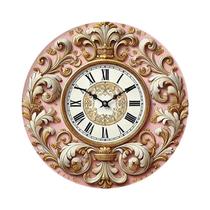 Relógio De Parede Em Disco De Madeira Rosa Estilo Teclado Para Decoração De Quarto De Princesa E