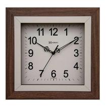 Relógio de Parede em Madeira Herweg Quadrado Silencioso 660096