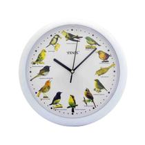 Relógio de parede em plástico pássaros Yins