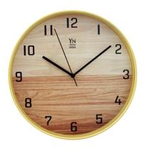 Relógio de Parede em Plástico/Vidro Bege 4,3x30,5x30,5cm - Yn Clock