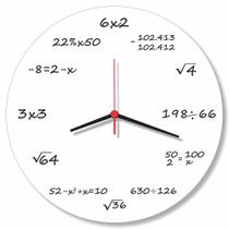 Relogio de Parede Engraçado Equaçoes Matematica Decorativo Presente - RelóGil