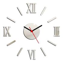 Relógio De Parede Espelhado Em Acrílico Decorativo - Tecnotronics