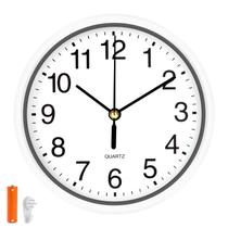 Relógio de parede EternaHora Silent Non Ticking 15cm branco Relógio de parede EternaHora Silent Non Ticking 15cm branco