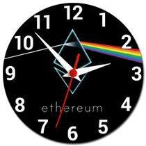 Relógio de Parede Ethereum Decoração Bitcoin Criptomoeda Relógio de Parede Ethereum Decoração Bitcoin Criptomoeda