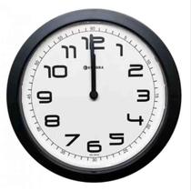 Relógio De Parede Eurora Cozinha Sala Preto 651700-034