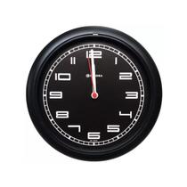 Relógio De Parede Eurora Cozinha Sala Preto 6521