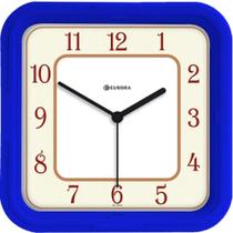 Relógio De Parede Eurora Ref: 6548-144 Azul Quadrado
