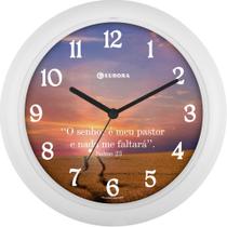 Relógio De Parede Eurora Ref: 655800-021 Branco Salmo 23