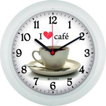 Relógio De Parede Eurora Ref: 6586-021 Branco Xícara de Café
