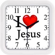 Relógio De Parede Eurora Ref: 6592-141 I Love Jesus