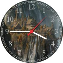 Relógio De Parede Filme Senhor Dos Anéis Lord Of The Rings Valfenda Quartz Tamanho 40 Cm RC029