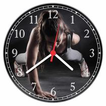 Relógio De Parede Fitness Pilates Educação Física Decorações Interiores Quartz