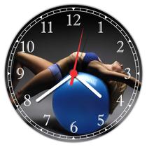 Relógio De Parede Fitness Pilates Educação Física Decorações Interiores Relógio De Parede Fitness Pilates Educação Física Decorações Interiores