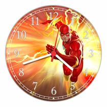 Relógio De Parede Flash Super Heróis Geek Nerd Decoração Quartz Relógio De Parede Flash Super Heróis Geek Nerd Decoração Quartz