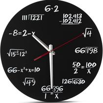 Relógio de parede: fórmulas e equações matemáticas criativas de 30 cm