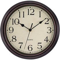 Relógio de parede Foxtop Retro Silent Non-Ticking 30 cm Bronze Relógio de parede Foxtop Retro Silent Non-Ticking 30 cm Bronze