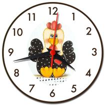Relógio de Parede Galinha para Cozinha Decoração
