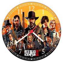 Relógio De Parede Game Red Dead Redemption Jogos Quartz Tamanho 40 Cm RC006