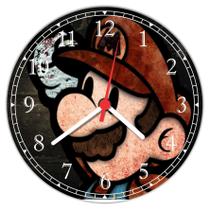 Relógio De Parede Game Super Mario World Jogos Decorar