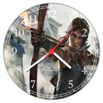 Relógio De Parede Game Tomb Raider Lara Croft Jogos Quartz Tamanho 40 Cm RC003