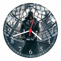 Relógio De Parede Games Assassin's Creed Jogos Games Geek Nerd Quartz Tamanho 40 Cm RC018