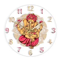 Relógio de parede Ganesh de 12 polegadas com design acrílico silencioso e sem tique-taque