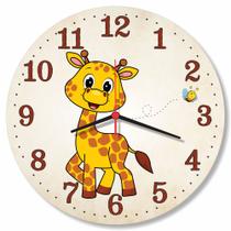 Relógio de Parede Girafa Decorativo Cozinha Escritório Decoracao Girafinha Moderno Presente