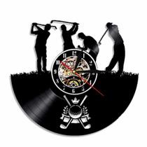 Relógio de parede Golf Player Vinyl Disc Style 30 cm, sem tique-taque Relógio de parede Golf Player Vinyl Disc Style 30 cm, sem tique-taque