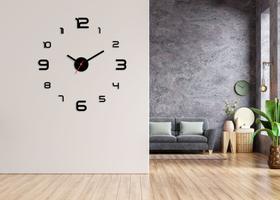 Relógio De Parede Grande 3d Luxo Adesivo Decoração Casa Escr - intempo design