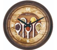 Relógio De Parede Grande Cozinha Área Gourmet Decorativo Ref - 660006 - Borda Ouro Envelhecido