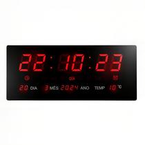 Relógio De Parede Grande Led Digital Academia Hospital 36 Cm - Dubai