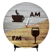 Relógio De Parede Grande Redondo Decoração Cozinha Sala Espaço Gourmet MDF