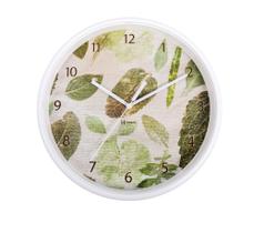 Relógio De Parede Herwe Folhas Estampa Botanica Moderno Modelo 660118 - HERWEG