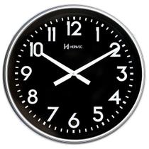 Relógio de Parede Herweg 60cm Prata Metálico 6463
