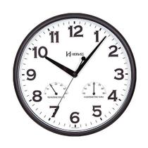 Relógio de Parede Herweg 660072-034 com Termômetro e Higrômetro