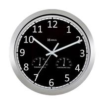Relógio de Parede Herweg 6723-034 C/ Termômetro e Higrômetro