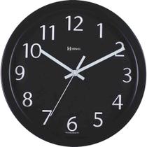 Relógio de Parede Herweg de Alumínio Preto 30,5 cm - 671934