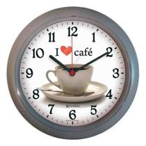 Relógio De Parede Herweg Eurora Café Cinza 658624