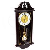 Relógio de Parede Herweg Pêndulo Analógico Cor Ipê 6446 - 084 Relógio de Parede Herweg Pêndulo Analógico Cor Ipê 6446 - 084