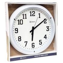 Relógio de Parede Herweg Quartz Branco Fosco 40 CM 6129 - 132