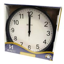 Relógio de Parede Herweg Quartz Preto 6101