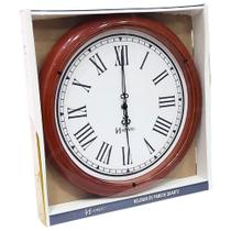 Relógio de Parede Herweg Quartz Redondo 40 cm Canela 660132 - 328