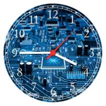 Relógio De Parede Informática Placa Eletrônica Decorar