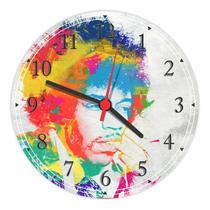 Relógio De Parede Jimi Hendrix Guitarrista Rock Blues Jazz Decoração Quartz