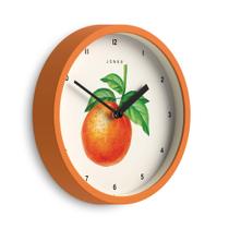 Relógio de Parede JONES CLOCKS 20 cm Fruta Laranja Botânica