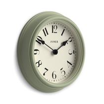 Relógio de Parede JONES CLOCKS Frieze 23cm Verde Sálvia
